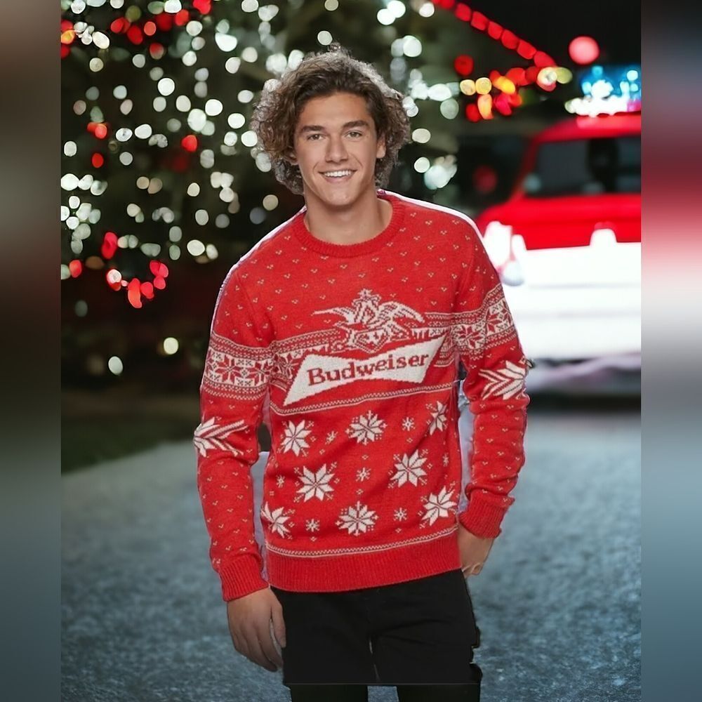 Budweiser Christmas sweater